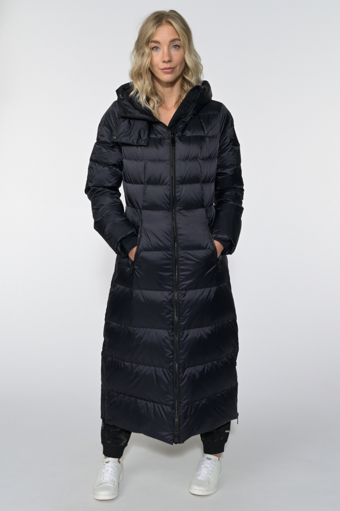 Goldbergh cascade jas / mantel Zwart | Jeroen Beekman damesmode