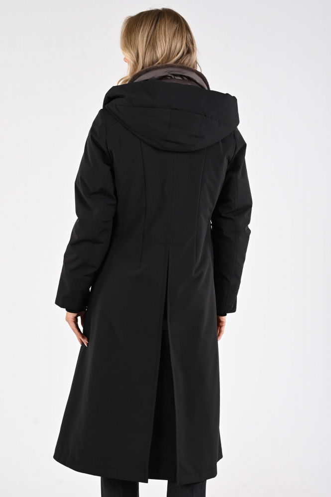 Creenstone Effie coat Lange jas Zwart