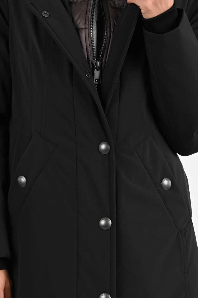 Creenstone Effie coat Lange jas Zwart