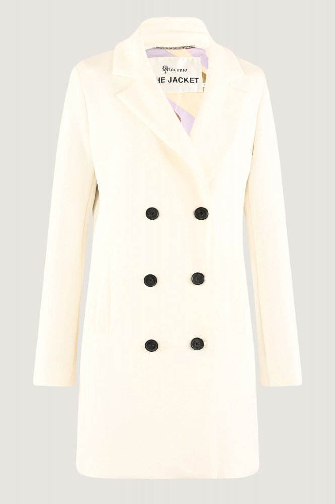 Giacomo 6611100 Lange jas Wit