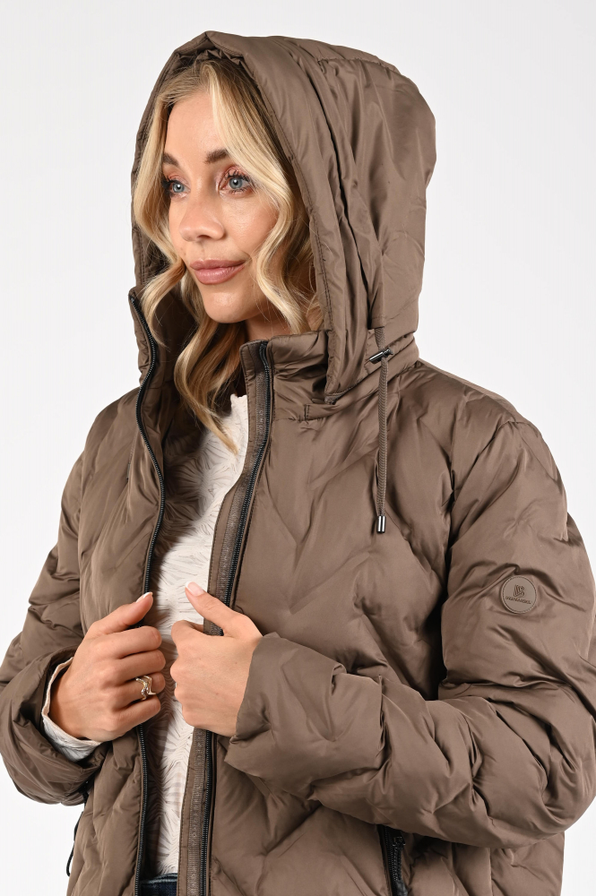 Lebek 3050 Lange jas Bruin