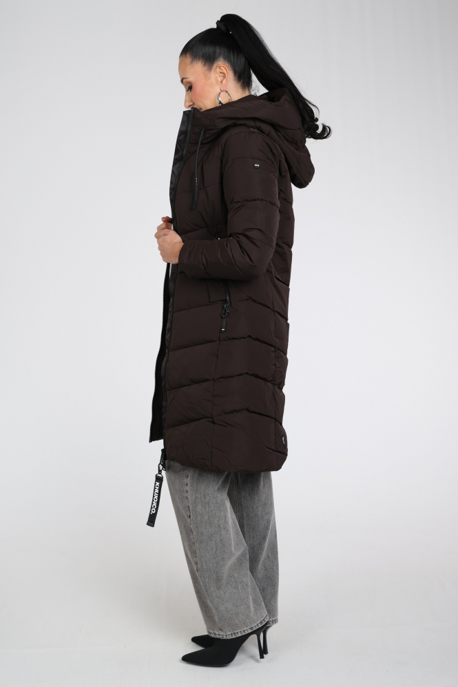 Khujo Mikia4 1098co263 Lange jas Bruin