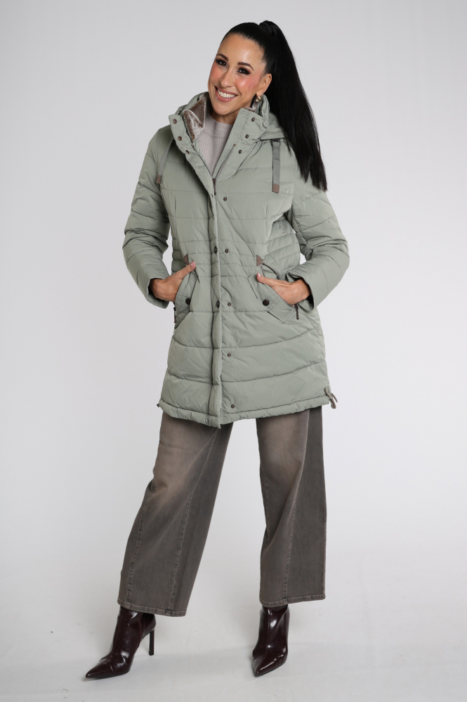 Gil Bret 9233-6234 Lange jas Groen