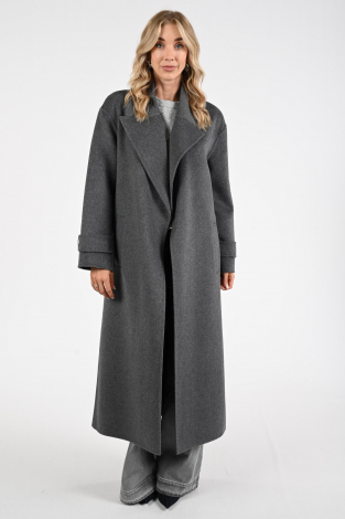 WithBlack Cerena maxi wool Grijs