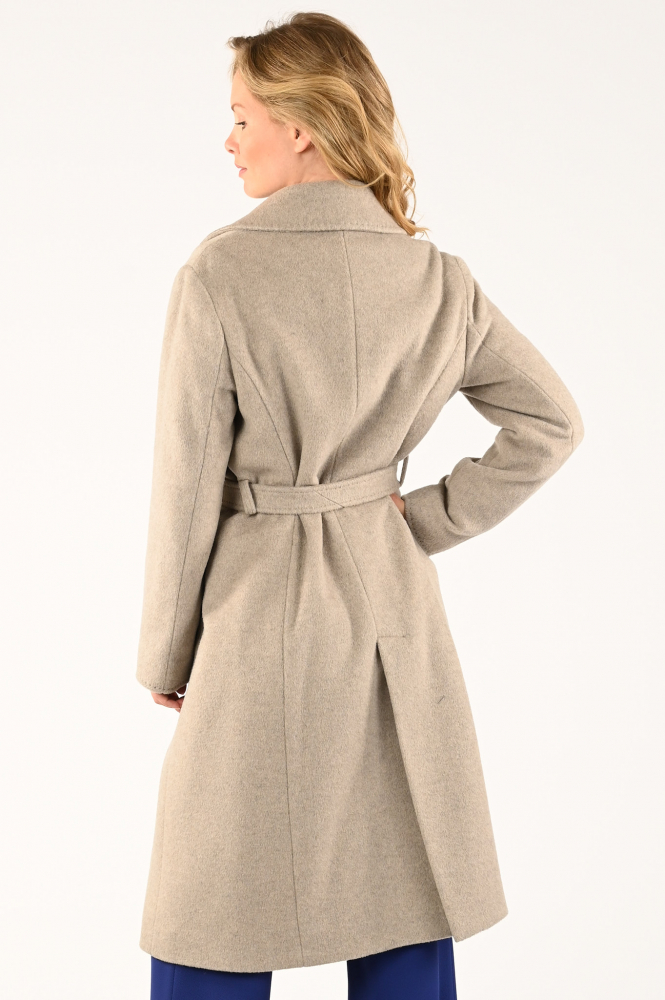 Cinzia Rocca Icons ur11001-63b4 Wollen jas Beige