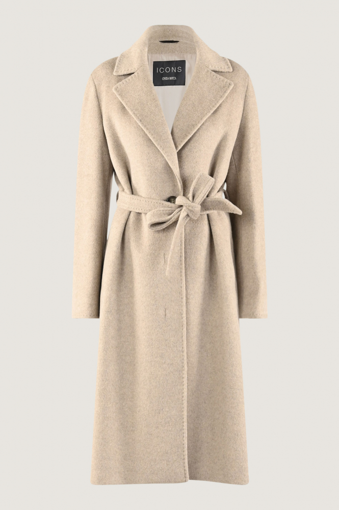 Cinzia Rocca Icons ur11001-63b4 Wollen jas Beige