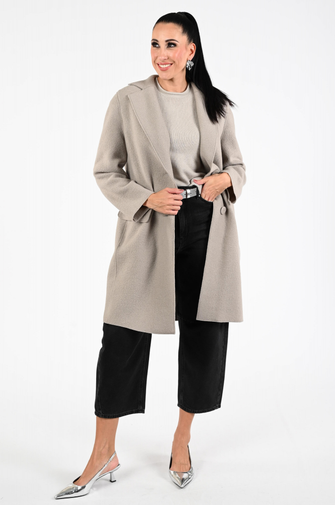 Luisa Cerano 428902-3680 Wollen jas Beige