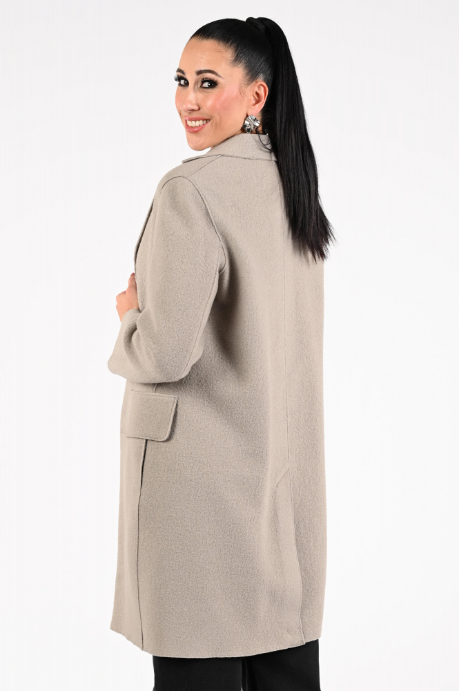 Luisa Cerano 428902-3680 Wollen jas Beige