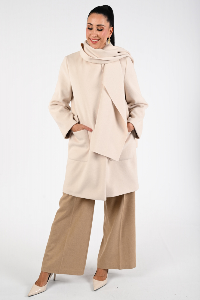 Caroline Biss 4478 Wollen jas Beige