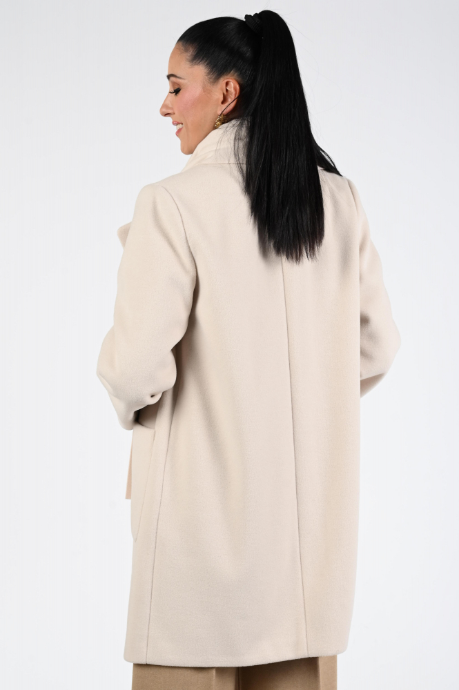 Caroline Biss 4478 Wollen jas Beige