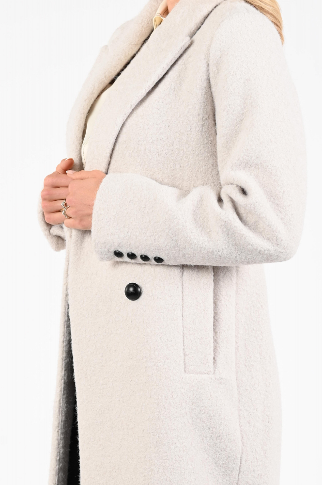 Giacomo 6619246 Wollen jas Beige