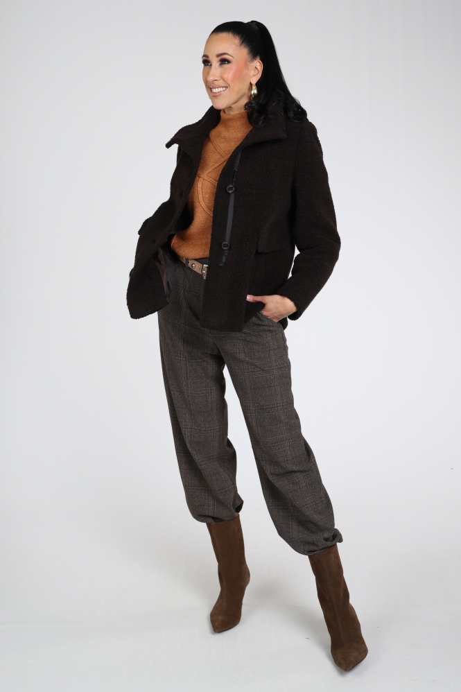 Gil Bret 9402-6131 Wollen jas Bruin