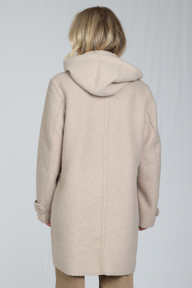 Nukus NKF12009 Wollen jas Beige