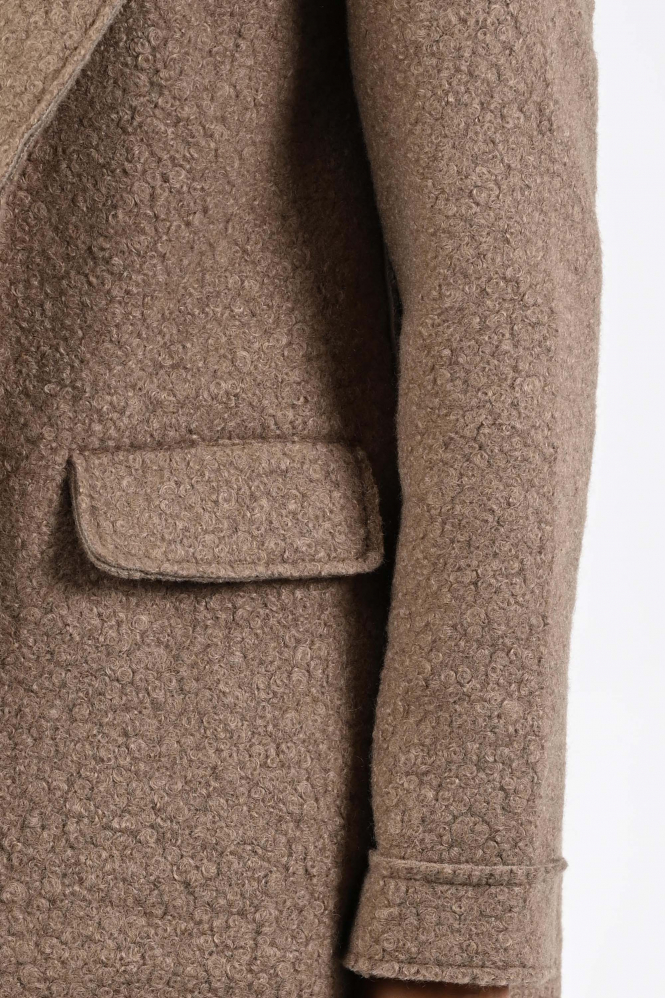 Nukus NKF12003 Wollen jas Beige