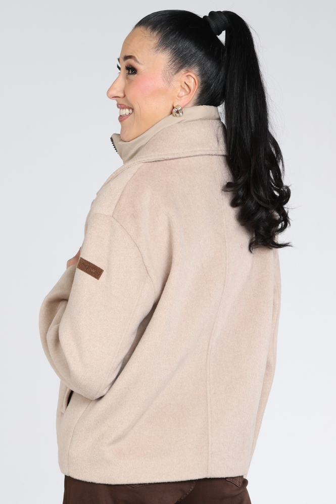 Moscow Seraphaina Wollen jas Beige