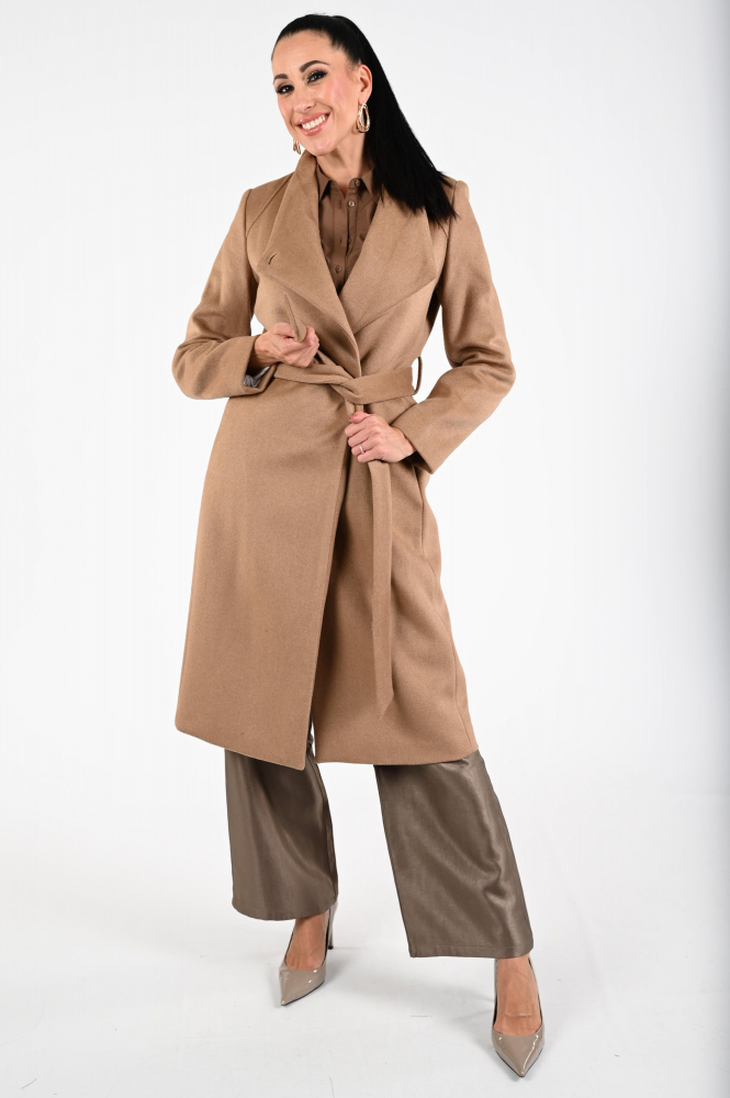 Giacomo 6618215 Wollen jas Bruin