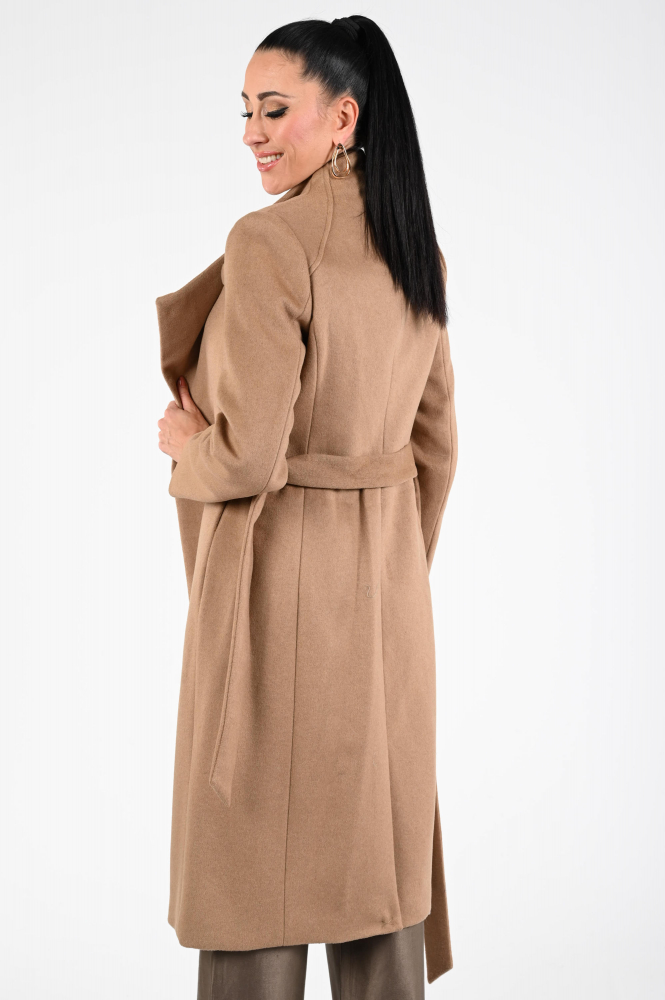 Giacomo 6618215 Wollen jas Bruin