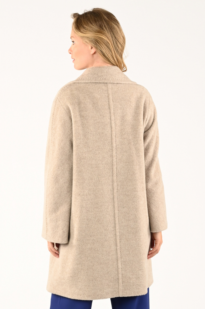 Cinzia Rocca Icons zr09001-63b6 Wollen jas Bruin