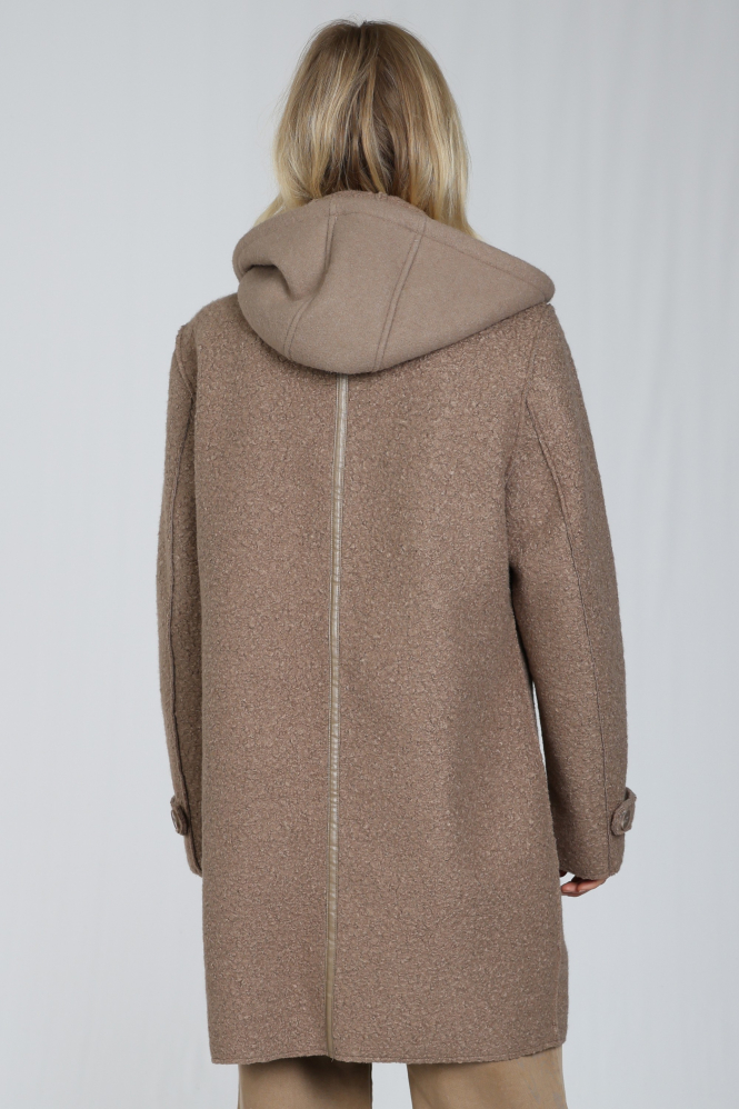 Nukus NKF12009 Wollen jas Bruin