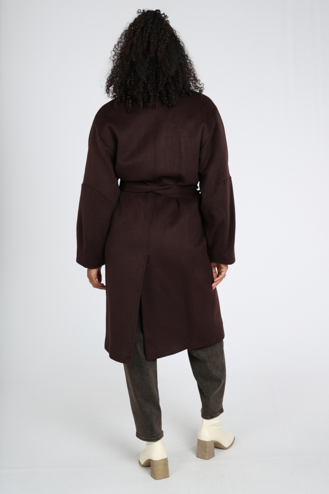 Giacomo 6618440 Wollen jas Bruin