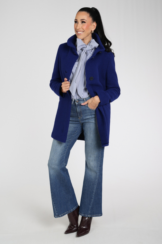 Fuchs en Schmitt 85403-3657 Wollen jas Blauw