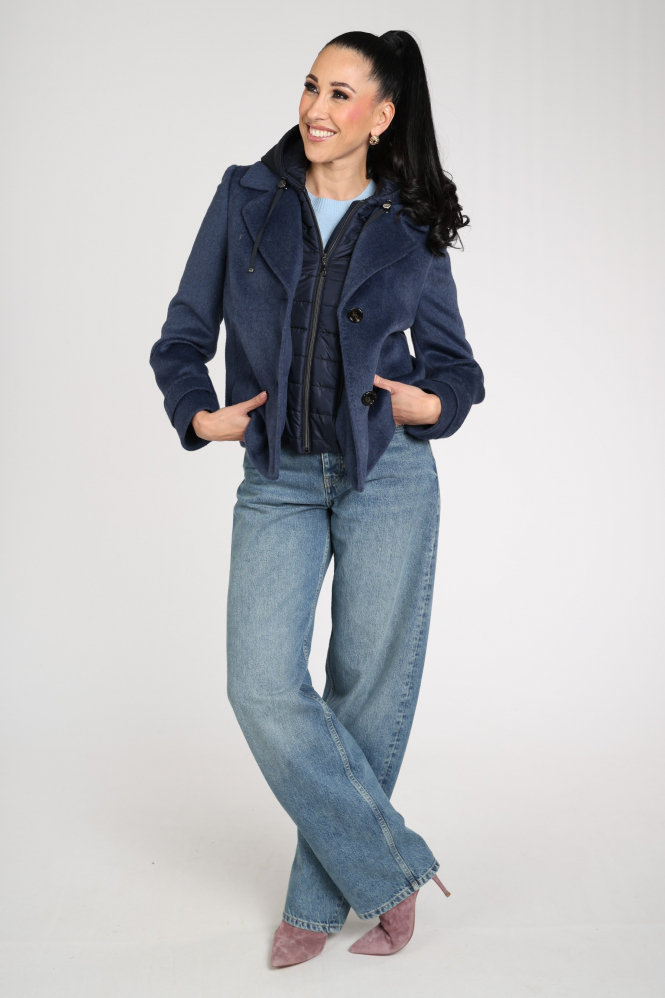 Gil Bret 9554-6154 Wollen jas Blauw