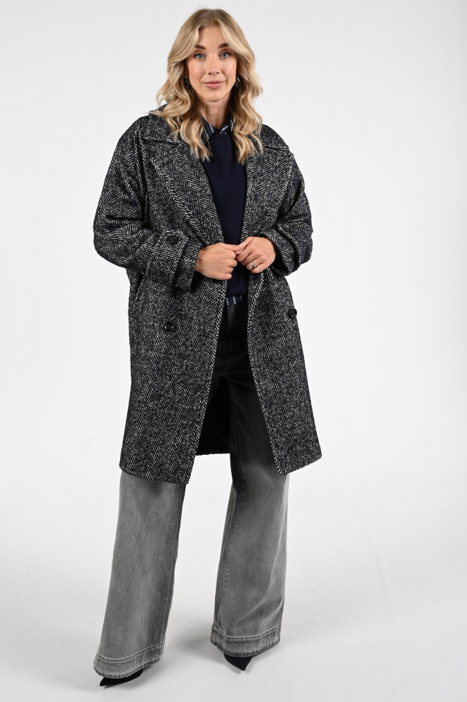 Beaumont BM07161253 Wollen jas Blauw