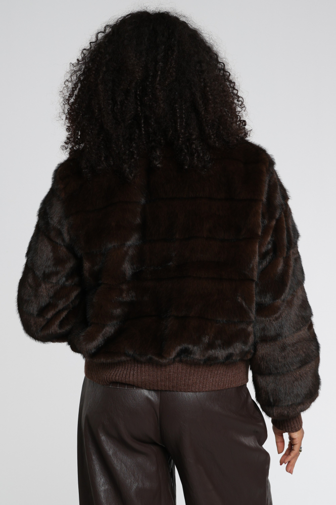 Nukus NKF13152 Imitatiebont jas Bruin