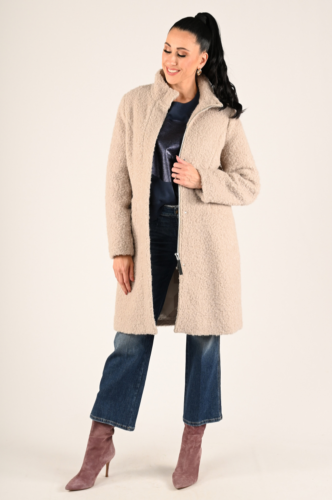 Giacomo 6619933 Imitatiebont jas Beige