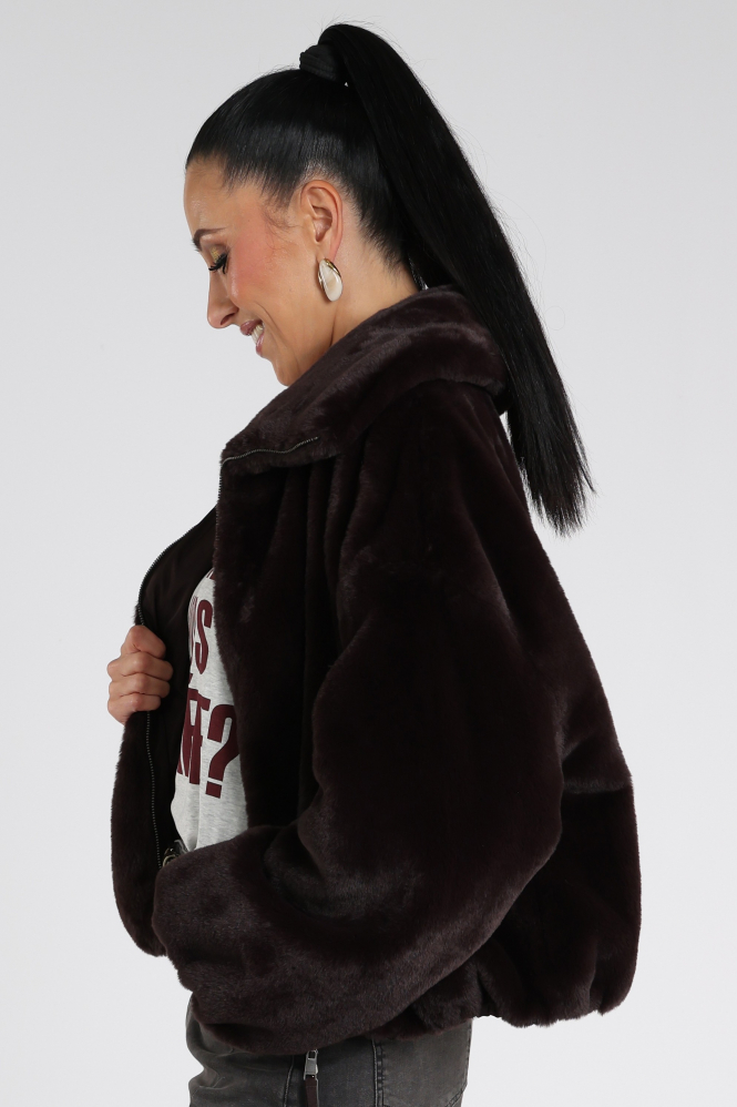 Beaumont BM03611263 Maxie Imitatiebont jas Rood