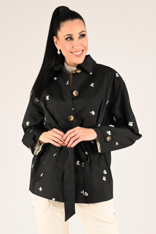 Fabienne Chapot Troy Trenchcoat S Zwart