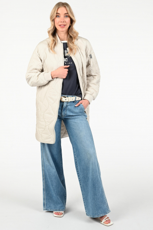 Beaumont VEDIA bomber coat Beige