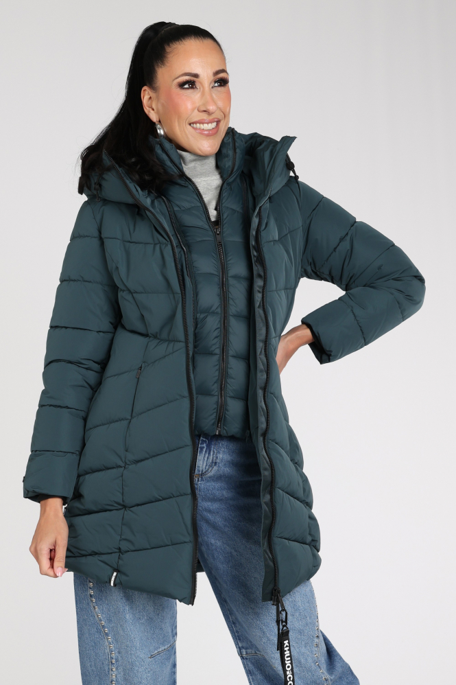 Khujo Kiera 1296co263 Jas Groen