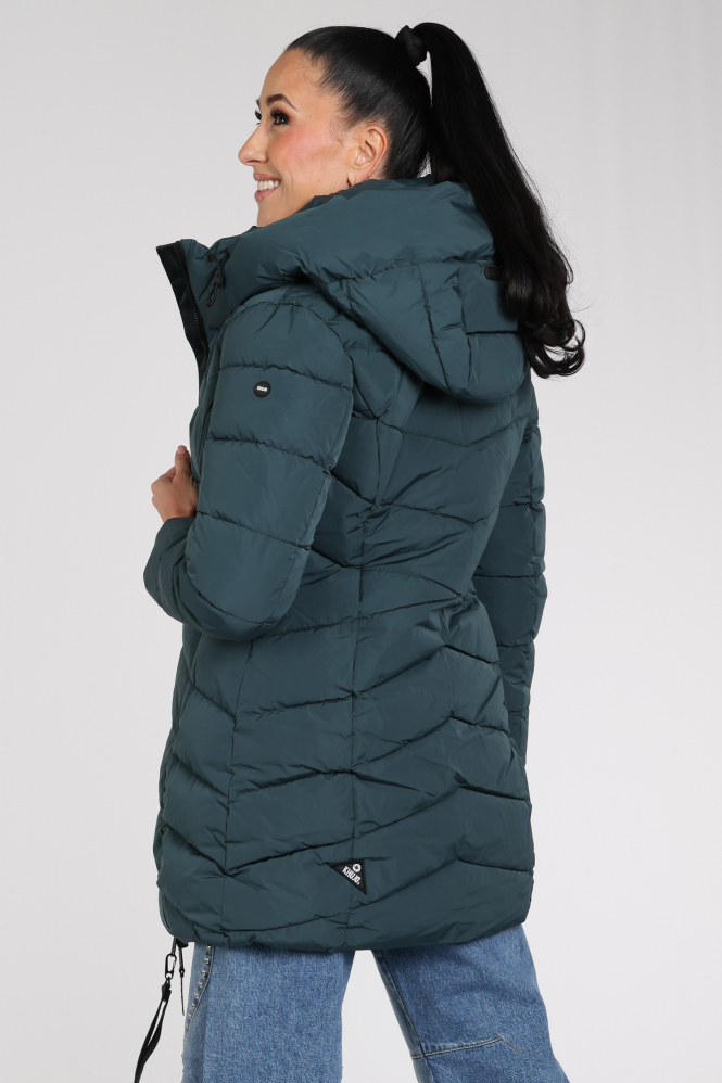Khujo Kiera 1296co263 Jas Groen