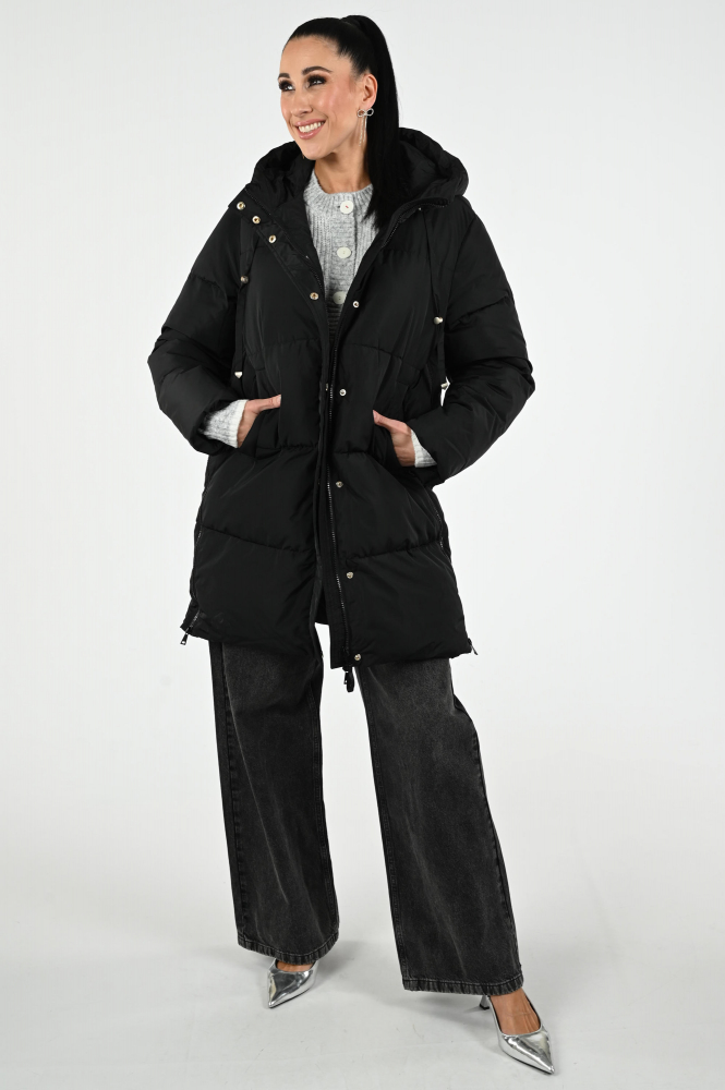 Nukus NKF12005 Gewatteerde jas Zwart