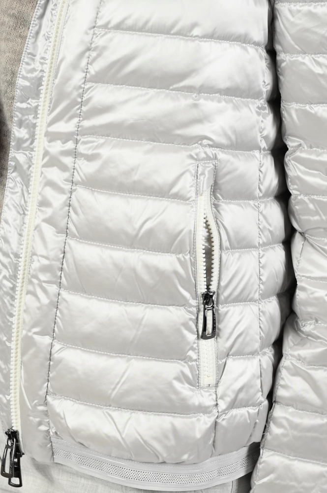 Marc Cain ZS 12.02 W11 Gewatteerde jas Zilver
