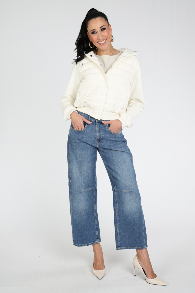 Moscow Yannieke 13-08 Gewatteerde jas Wit