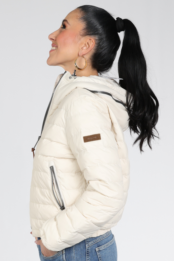 Moscow Glenda 10-08 Gewatteerde jas Beige