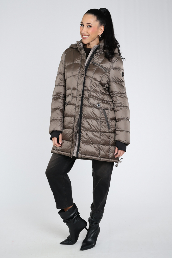Gil Bret 9189-6236 Gewatteerde jas Bruin