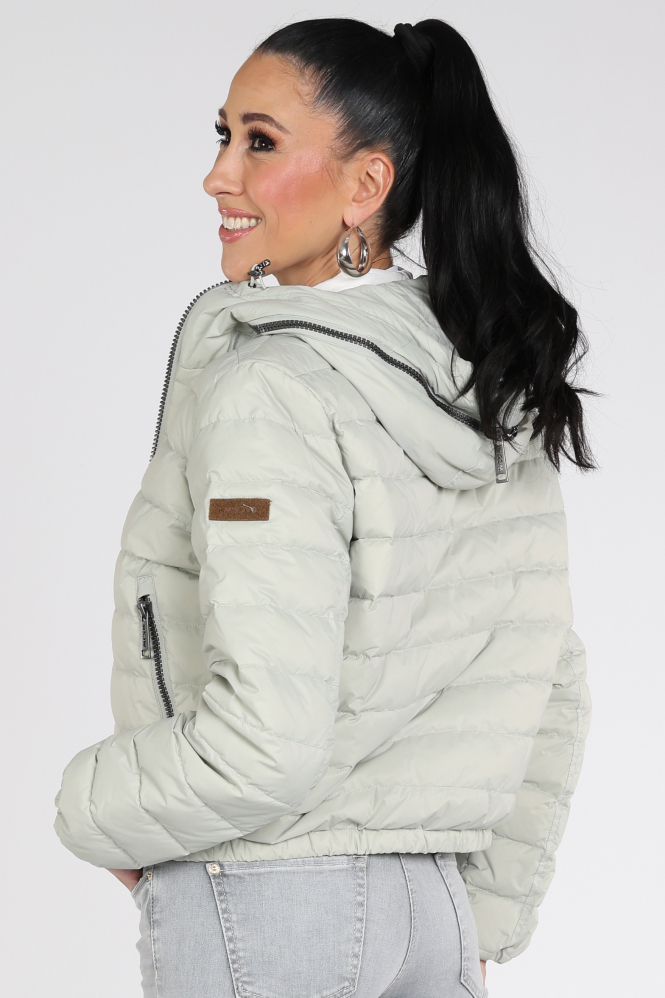 Moscow Glenda 10-08 Gewatteerde jas Groen