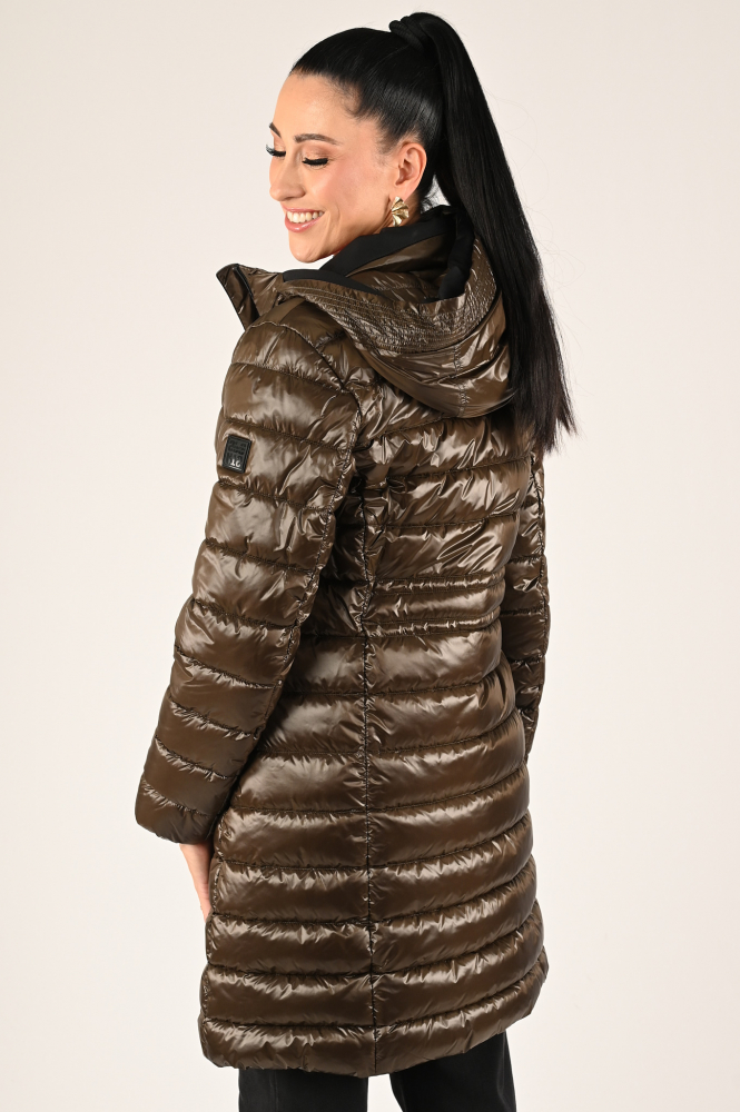 Marc Cain XS 11.05 W43 Gewatteerde jas Groen