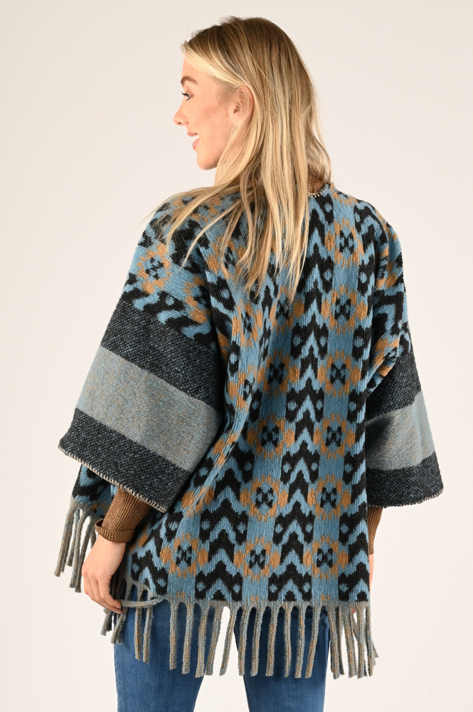 Geisha 44602-20 Poncho Grijs