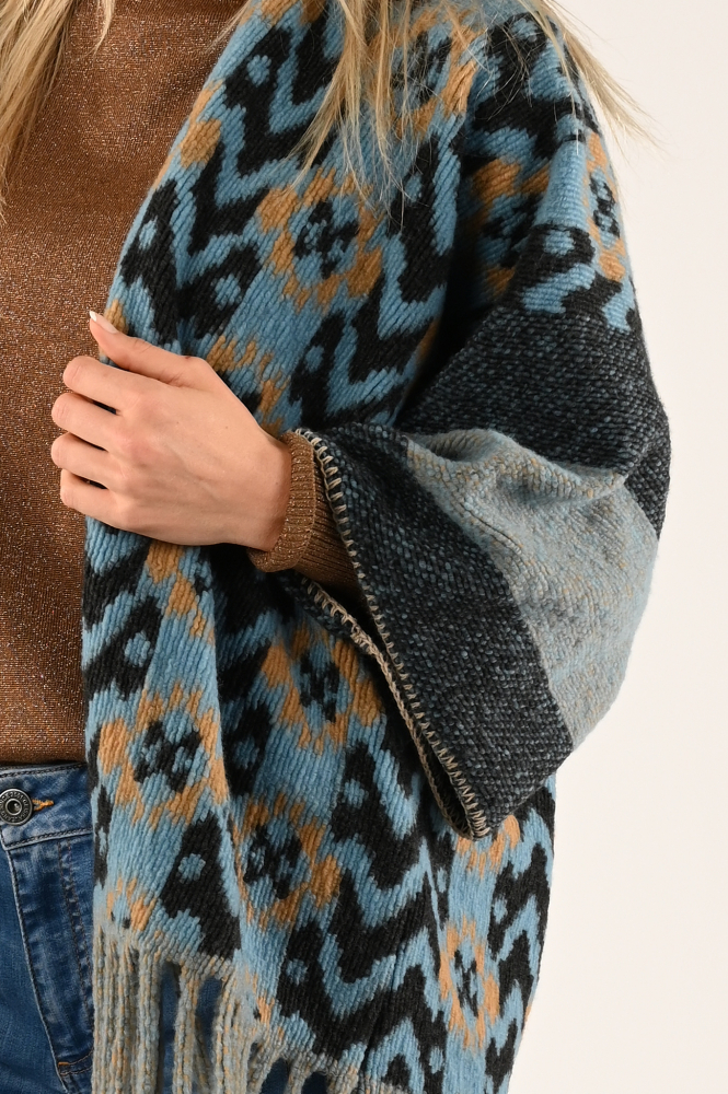 Geisha 44602-20 Poncho Grijs