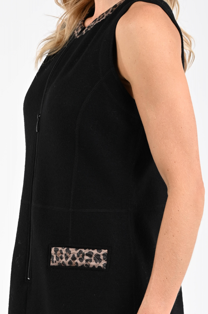 Marc Cain ZS 21.25 J30 Jurk mouwloos Zwart
