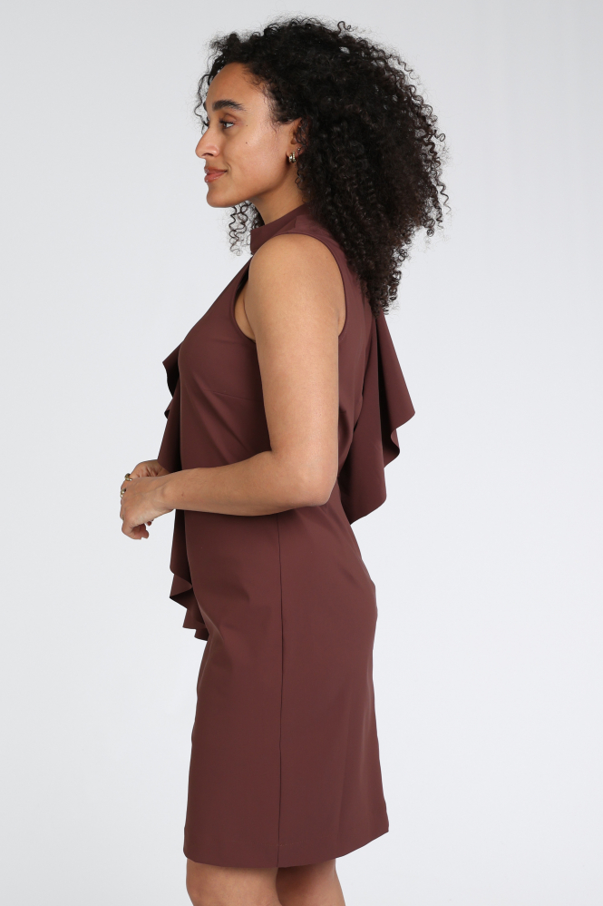 Studio Anneloes 13831 Faya Jurk mouwloos Bruin