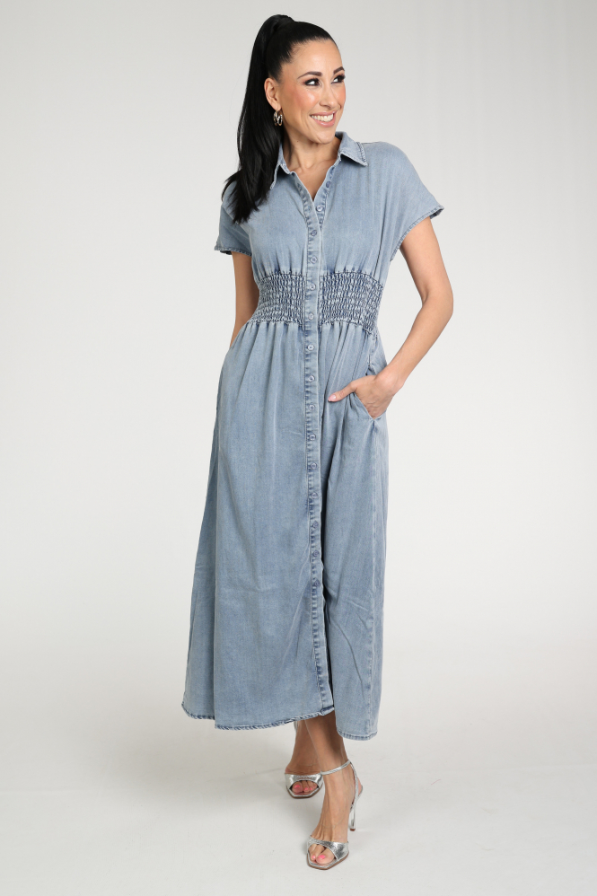 Florez Estelle dress Jurk mouwloos Blauw