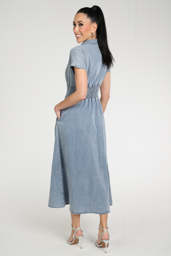 Florez Estelle dress Jurk mouwloos Blauw