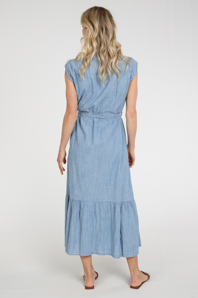 Geisha 67050-70 Jurk mouwloos Blauw