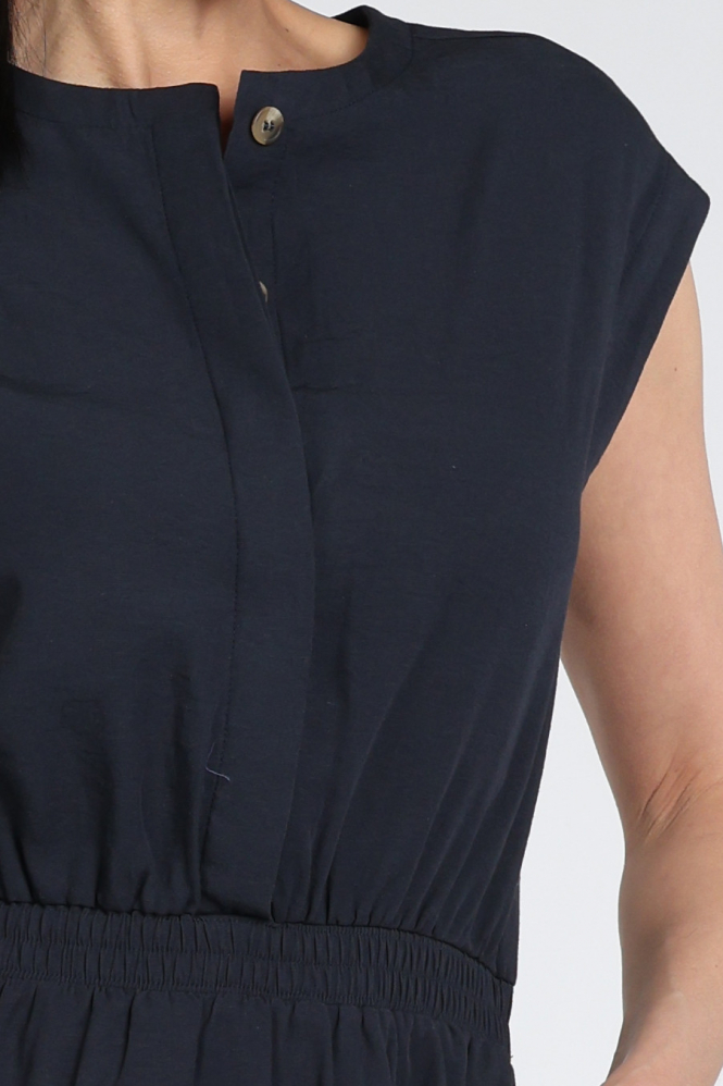 Knit-Ted 261p118 max Jurk mouwloos Blauw