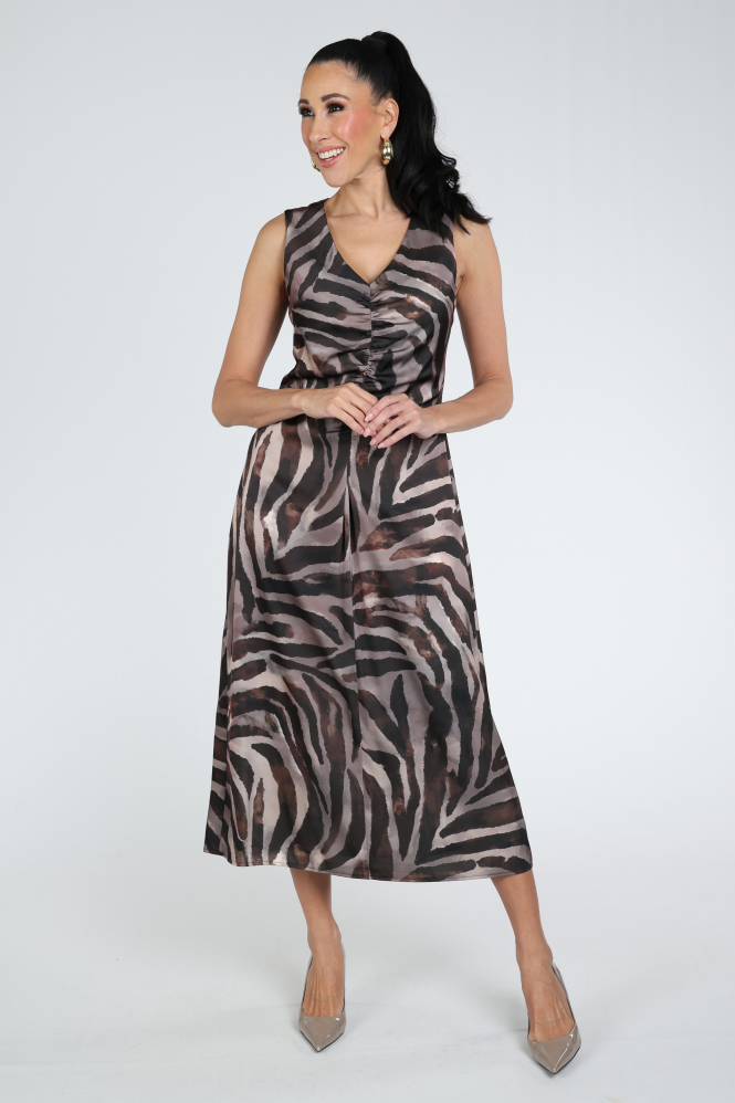 Vera Mont 36514039 Jurk mouwloos Bruin